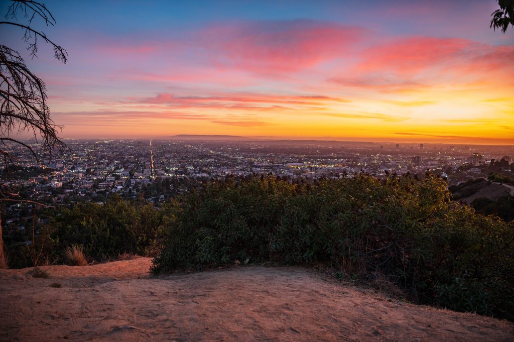 Zachód słóńca Griffith Park